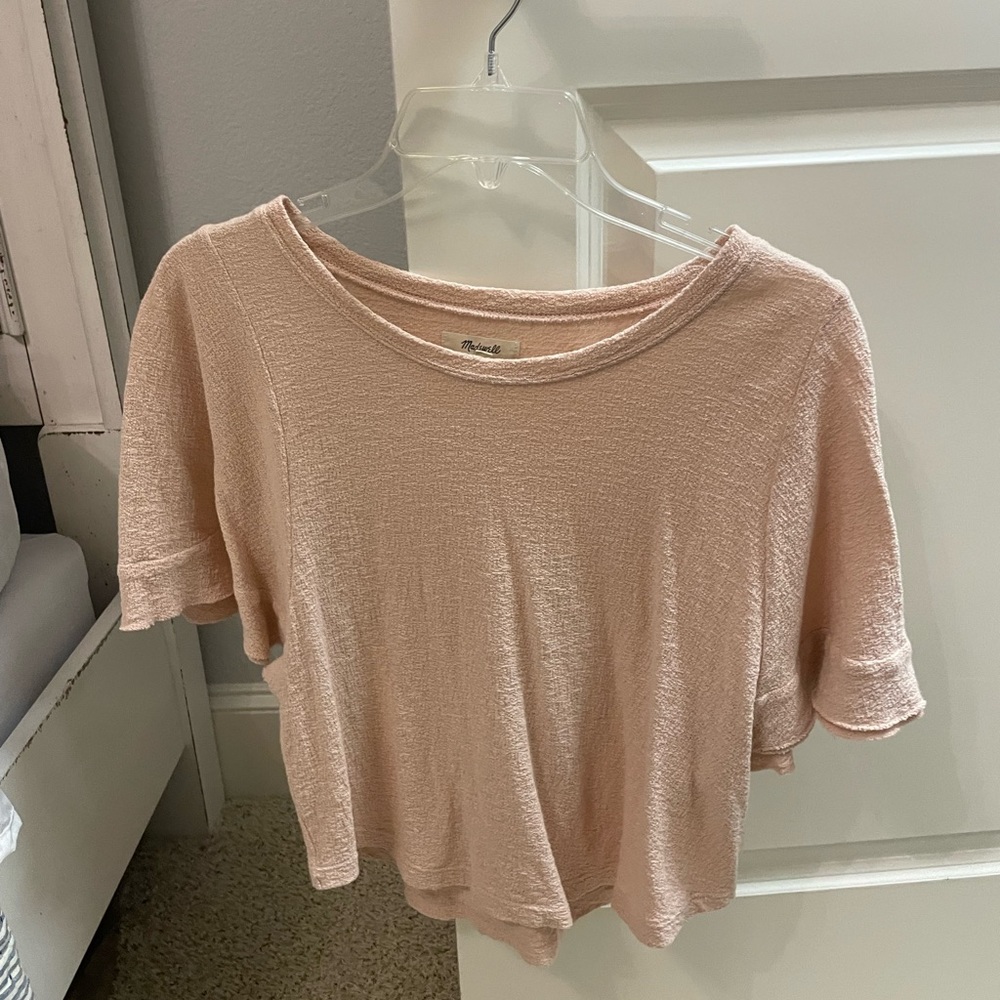 light pink blouse